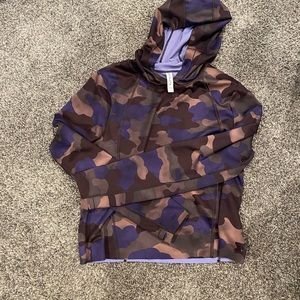 Athleta purplish/blue camouflage hoody.